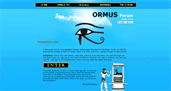 Desktop Screenshot of ormusforum.com