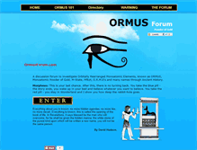 Tablet Screenshot of ormusforum.com